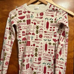 Hanna Andersson Kids Long John Holiday Pajama Set Size 12